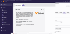 Screenshot Typo3 Version 14