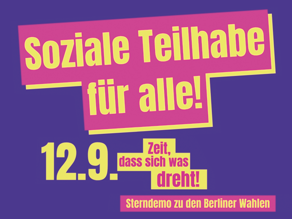 Sterndemo "Soziale Teilhabe für alle" 12.9. damit sich was dreht