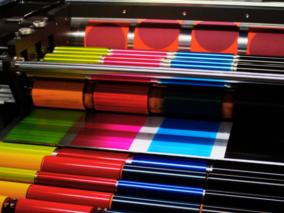 Druck von Materialien