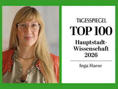 Prof. Dr. Inga Haese Top 100 Hauptstadt-Wissenschaft 2026 ausgezeichnet vom Tagesspiegel