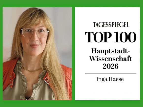Prof. Dr. Inga Haese Top 100 Hauptstadt-Wissenschaft 2026 ausgezeichnet vom Tagesspiegel