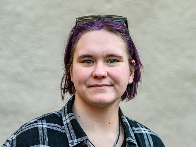 Studierende Person, Potraitaufnahme