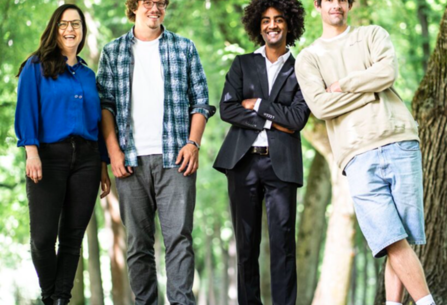 Teamfoto Koop Sozial (Carina Skowronek, Timo Adiek, Michael Kortenbrede, Gabriel Carlmeyer)