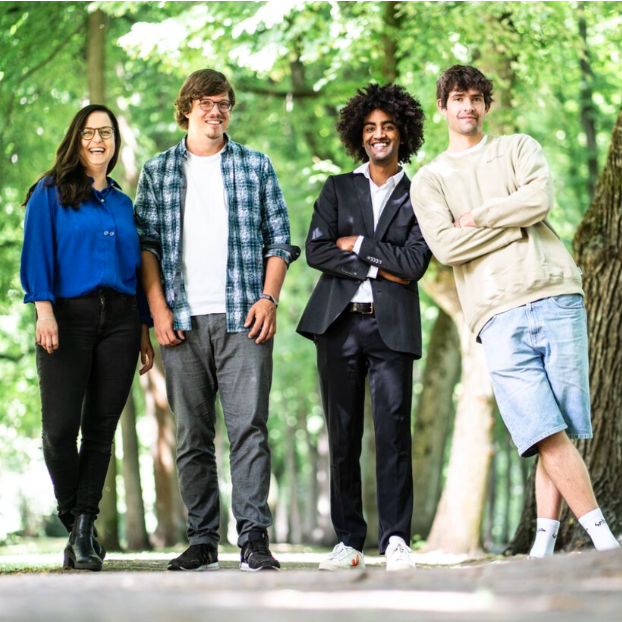 Teamfoto Koop Sozial (Carina Skowronek, Timo Adiek, Michael Kortenbrede, Gabriel Carlmeyer)