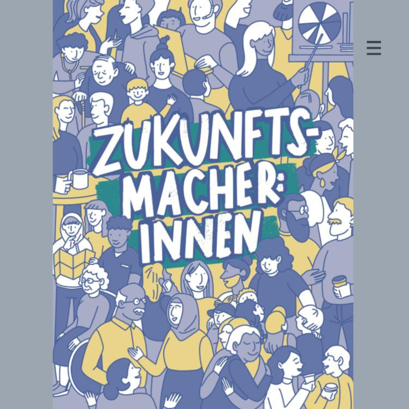  Flyer „Zukunftsmacher:innen“  der Ideen- und Gründungsberatung Koop Sozial