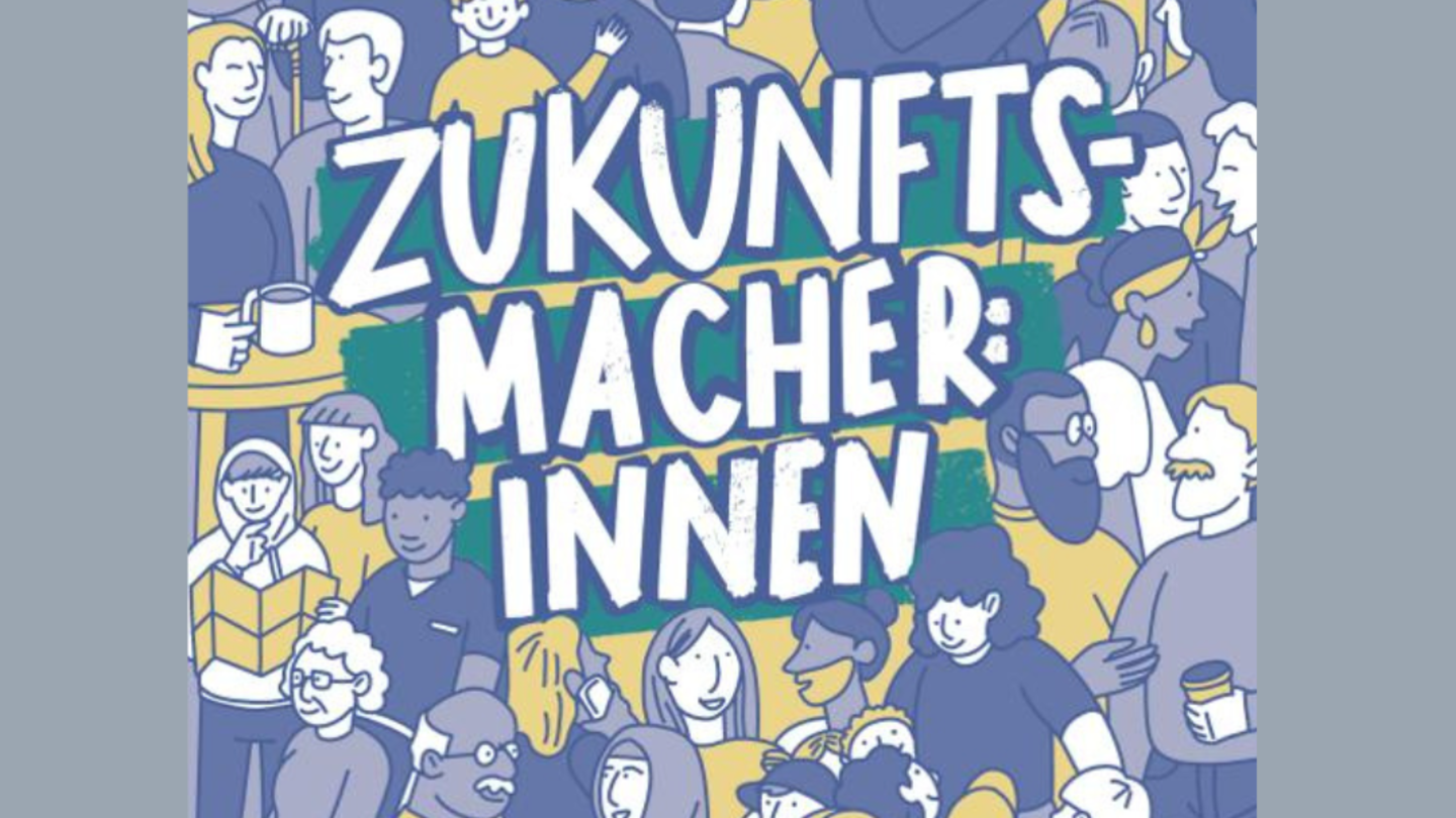  Flyer „Zukunftsmacher:innen“  der Ideen- und Gründungsberatung Koop Sozial