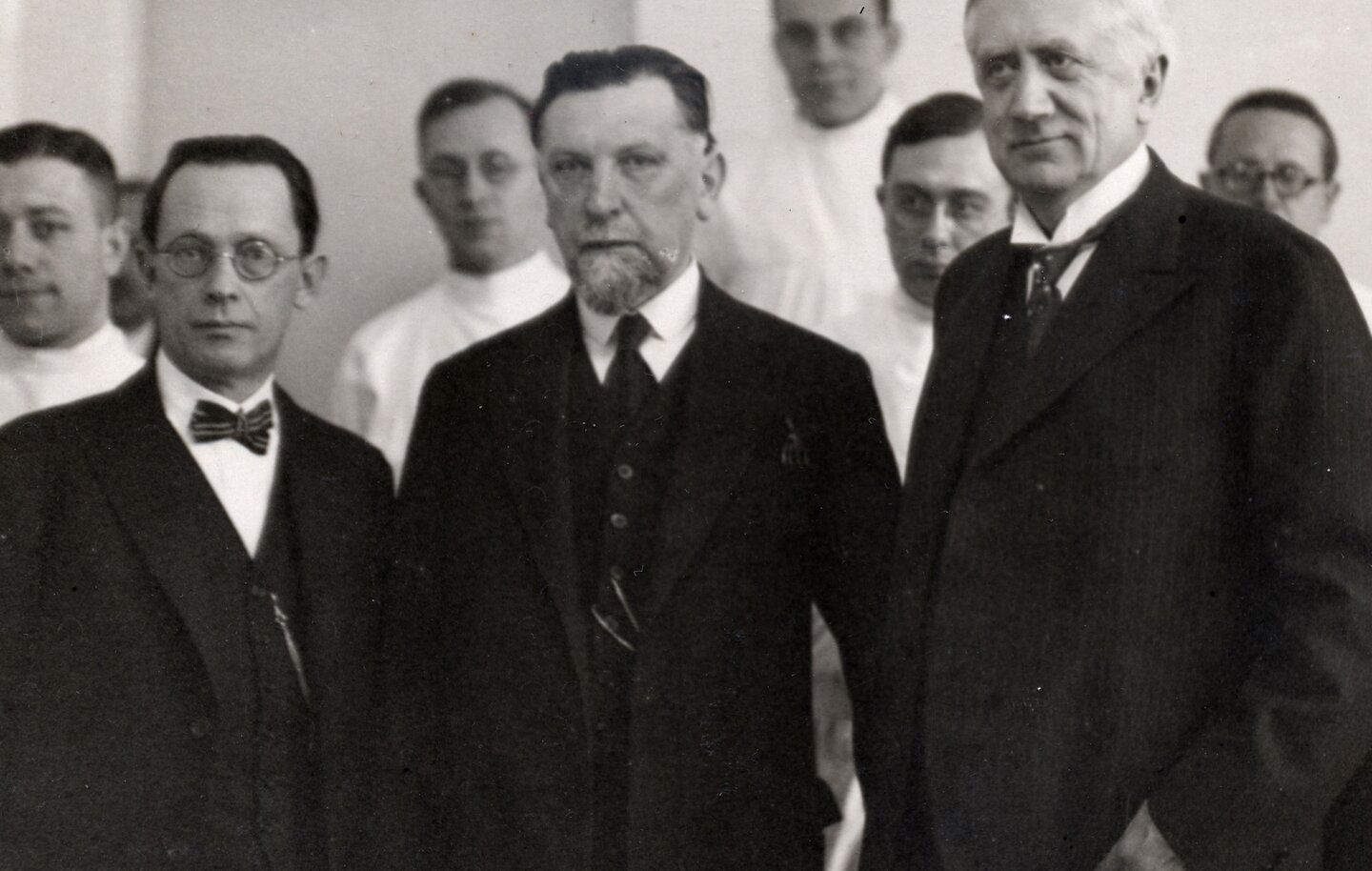zweiter von links Prof. Lazarus, zweiter von rechts Prof. Forsell, Quelle: Nachfahren Paul Lazarus