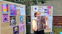 Posteraktion an der KHSB