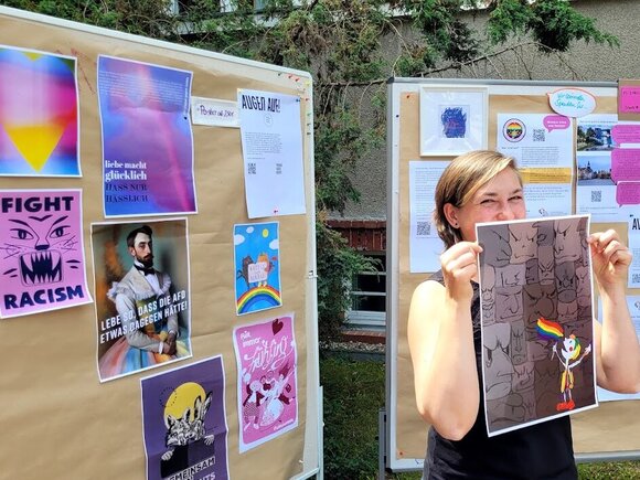 Posteraktion an der KHSB