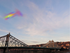 Symbolbild: Regenbogen und Blaues Wunder in Dresden [M]