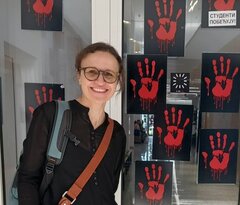 Prof. Dr. Bozana Meinhardt-Injac  während ihres Erasmus+-Austauschs mit der Universität Novi Sad, Fakultät für Medizin und dem Department für Inklusive Bildung