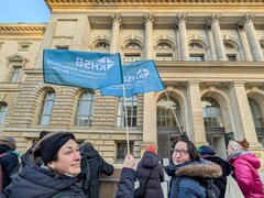 Solidaritätsdemo mit den konfessionellen Hochschulen Berlins (EHB & KHSB)