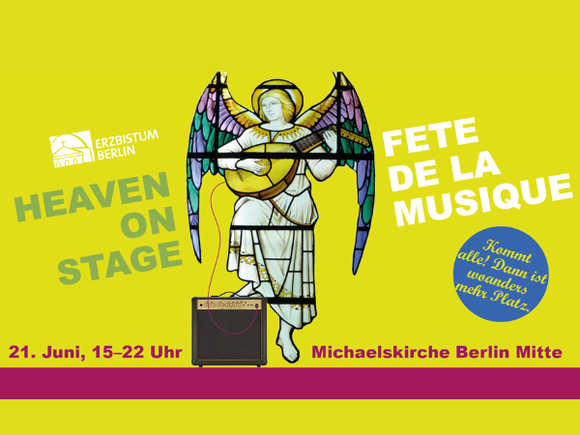 Veranstaltungsflyer Heaven on Stage, Bistumsbühne der Fete de la Musique 2026