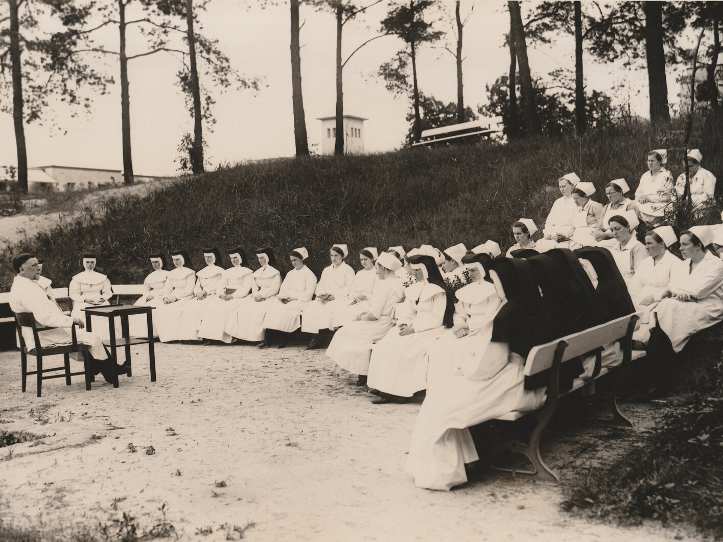Der Freilufthörsaal auf dem Gelände des St. Antonius-Krankenhauses, 