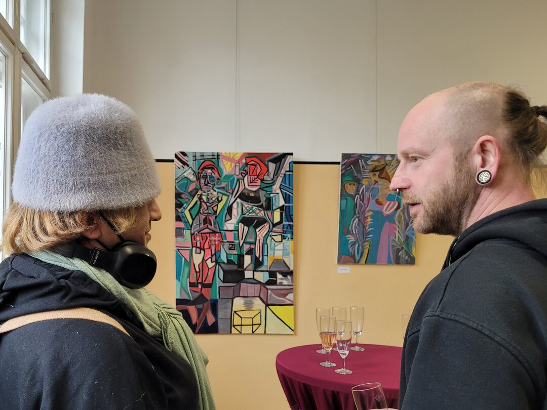 Ausstellung Lwerk Vernissage