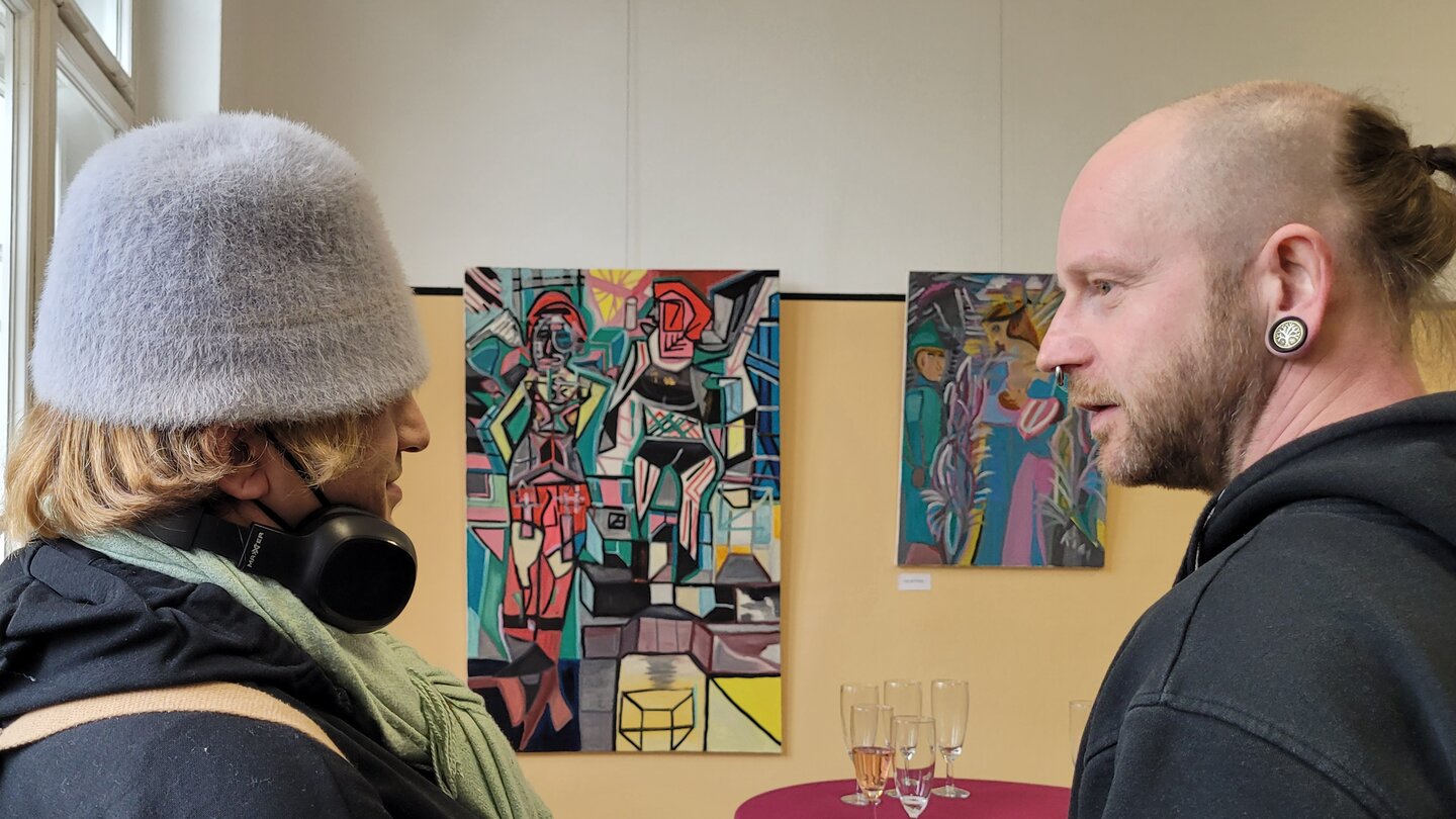 Ausstellung Lwerk Vernissage