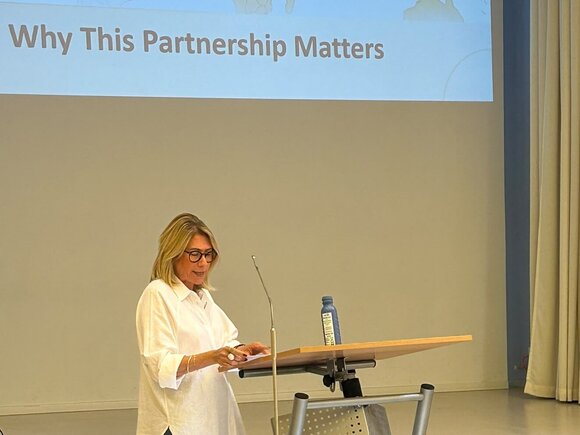 Prof. Dr. Rebecca Ranz hält Impulsreferat anlässlich der 4-jährigen Hochschulpartnerschaft von KHSB und Sapir College