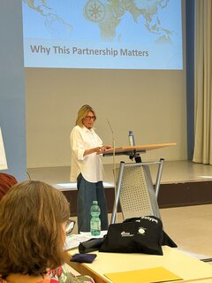Prof. Dr. Rebecca Ranz hält Impulsreferat anlässlich der 4-jährigen Hochschulpartnerschaft von KHSB und Sapir College