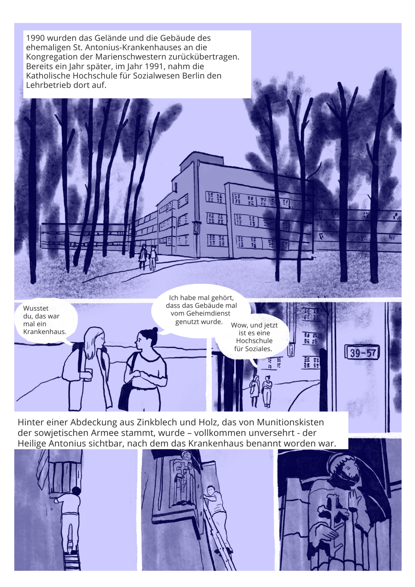  Comic Geschichte des Hochschulgebäude der KHSB