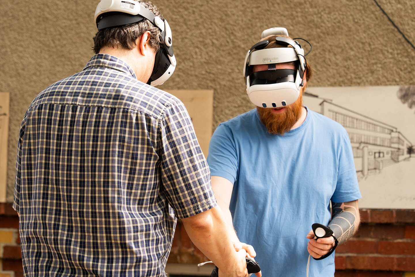 Das SOLC-Team präsentierte Virtual-Reality-Anwendungen am Stand der KHSB.