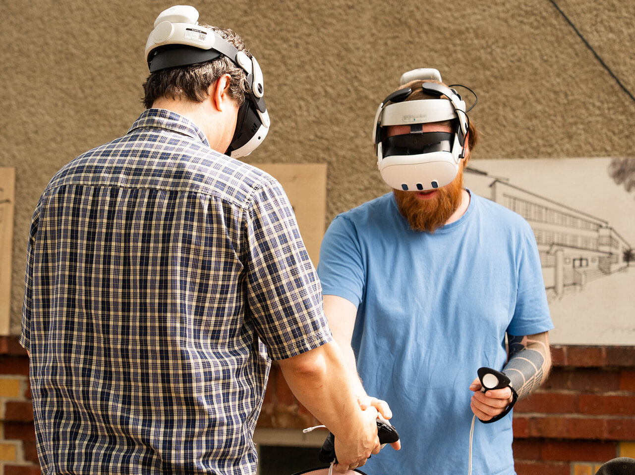 Das SOLC-Team präsentierte Virtual-Reality-Anwendungen am Stand der KHSB.