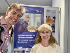 Landeslehrpreis 2026, Andreas Richter und Franziska Wächter am Stand