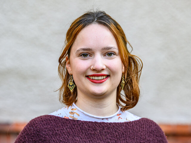 Studierende Person, Potraitaufnahme