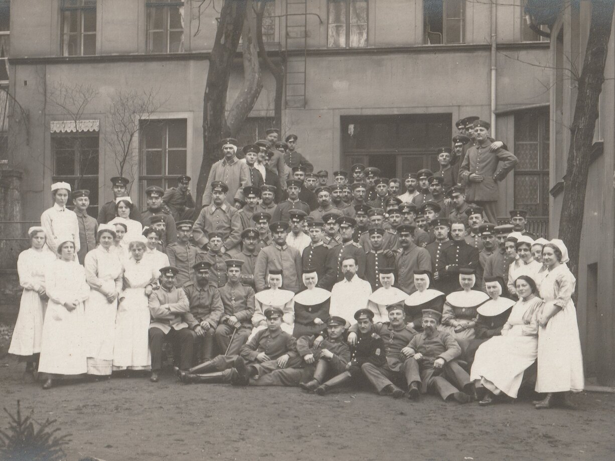 Kriegslazarett Marienkrankenhaus 1917, Quelle: Nachfahren Paul Lazarus