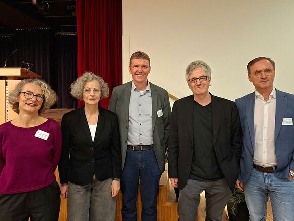 Re ligion und Professionalität: (Neue) Herausforderungen für Soziale Arbeit?Organisatoren der Tagung (v.l.n.r.: Prof. Dr. Stefanie Duttweiler, Prof. Dr. Walburga Hoff, Prof. Dr. Axel Bohmeyer, Prof. r. Matthias Nauerth, Dr. Andreas Theurich)