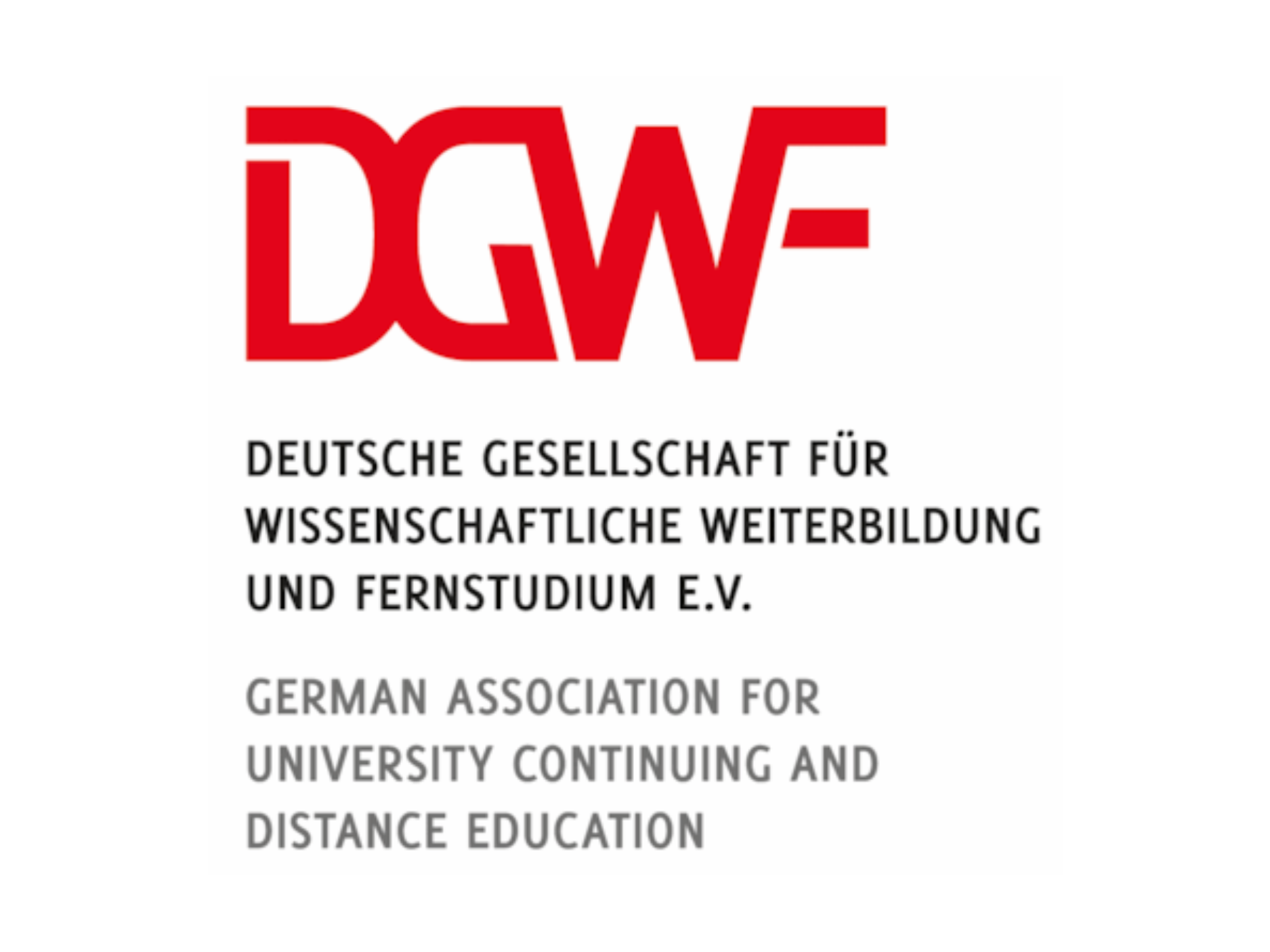 DGWF Deutschen Gesellschaft für wissenschaftliche Weiterbildung und Fernstudien e.V. Logo