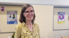 Christine Funk auf ihrer Verabschiedung