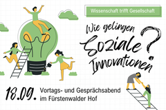 Flyer Soziale Innovationen Vortrag- und Gesprächsabend