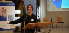 Prof. Dr. Annette Edenhofer auf der Fachtagung Passion led us here zur qualitativen Studie „25 Stunden Schule“ zur Berufszufriedenheit und Bildungsqualität an den katholischen Schulen in Berlin