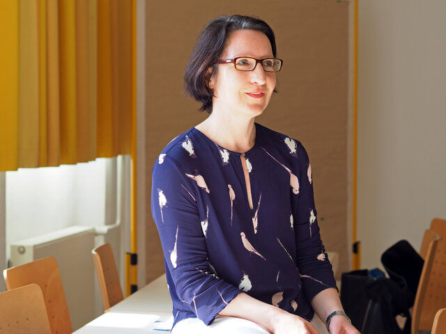 Prof. Dr. Ulrike Brizay in einem Seminar