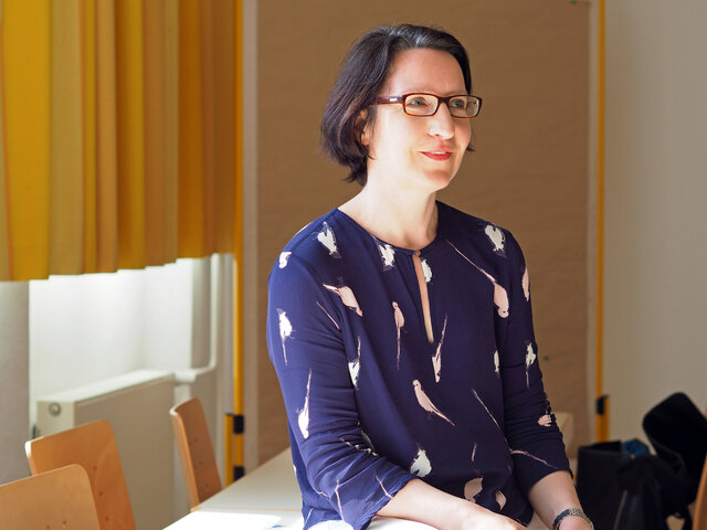 Prof. Dr. Ulrike Brizay in einem Seminar