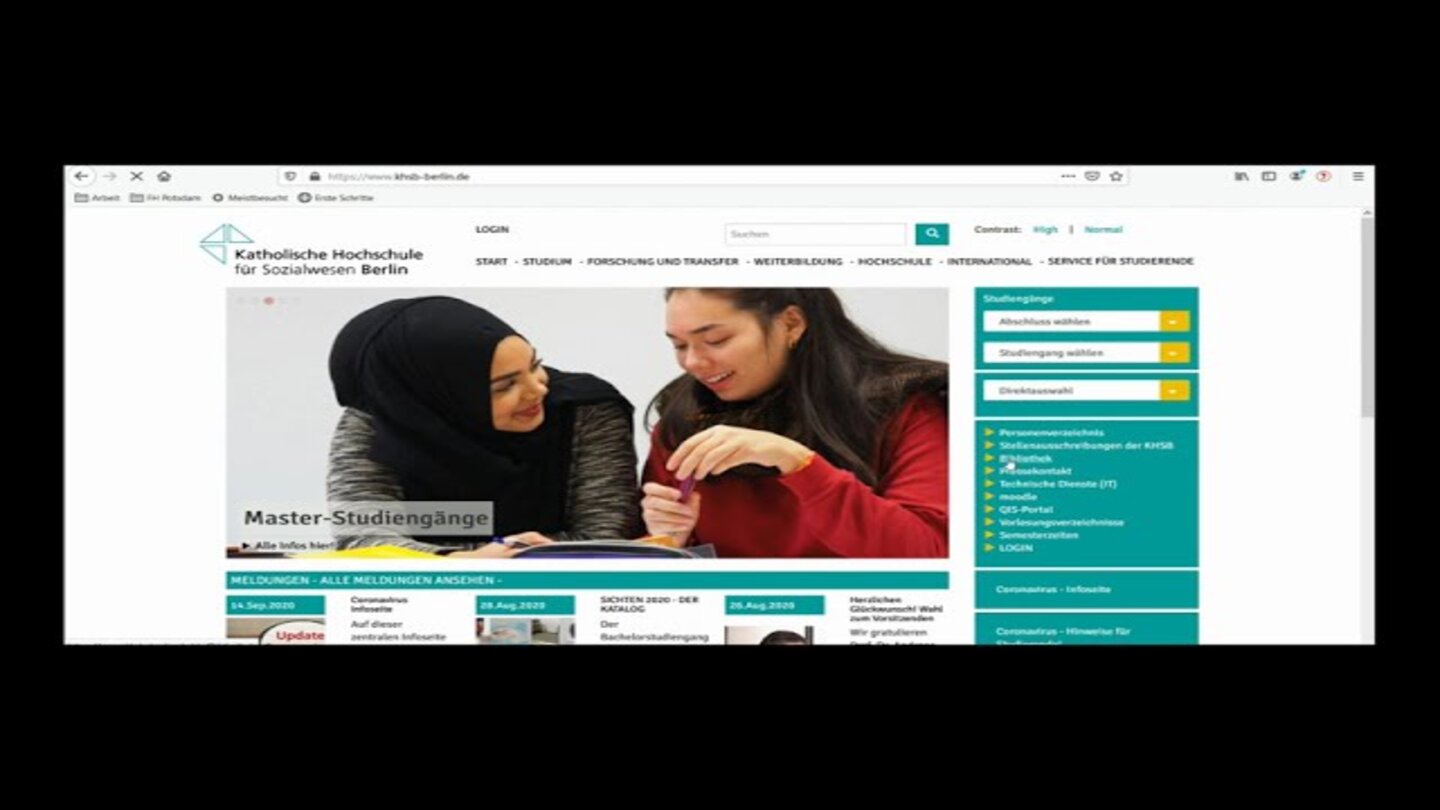 Einrichtung des Virtuellen Arbeitsplatzes (KHSB Bibliothek)